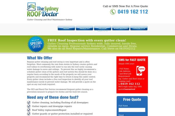 Metric theme site design template sample