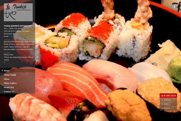 Ristorante theme site design template sample
