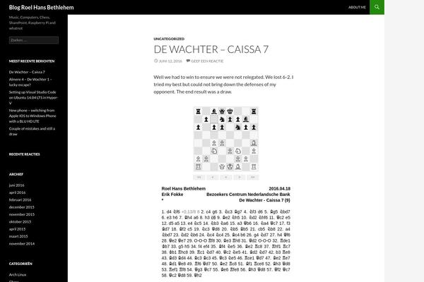 Site using Embed Chessboard plugin