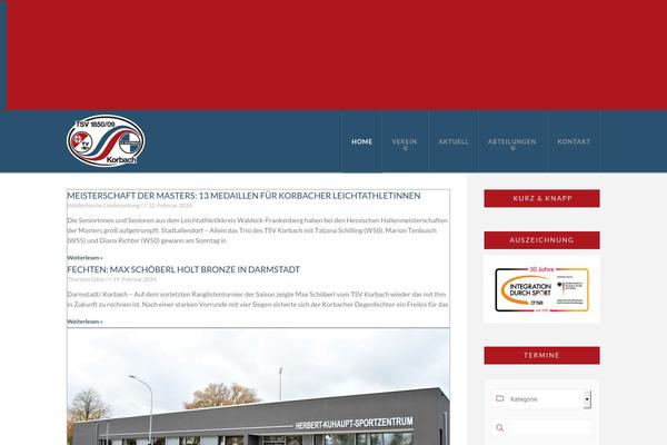 Site using Cornerstone plugin