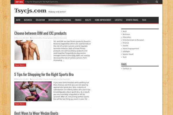 Jarida theme site design template sample