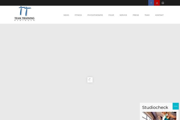 Fitness theme site design template sample