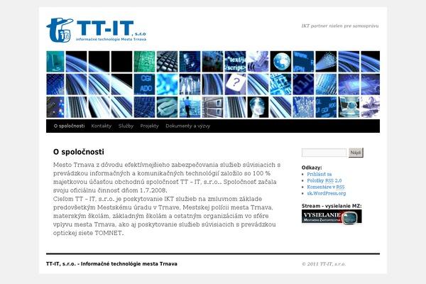 Twentytenfive theme site design template sample