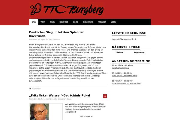 Rookie theme site design template sample
