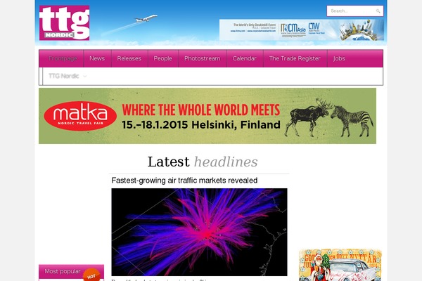 ttgnordic.com site used Sagawoodswp