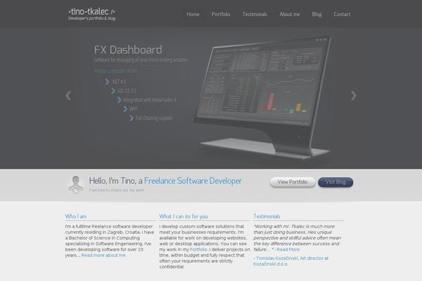 Envision theme site design template sample