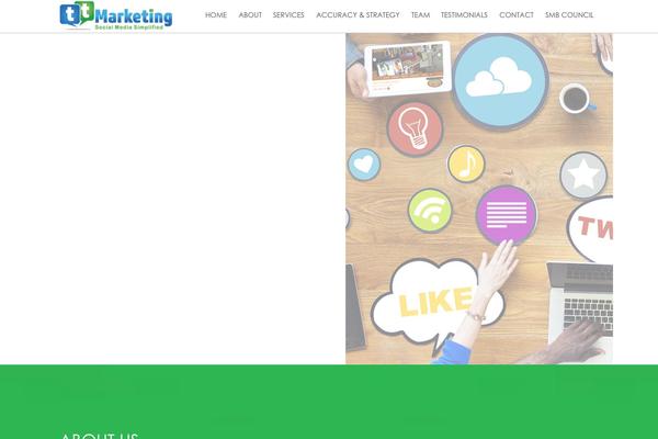 Marketing theme site design template sample