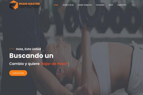 Gimnas theme site design template sample