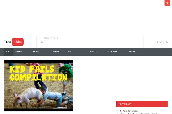 VideoTube theme site design template sample