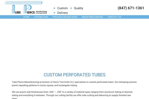 tubepiercemfg.com site used Tube-pierce
