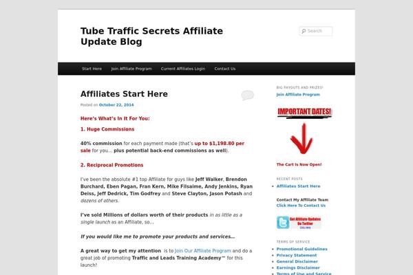 Twenty Eleven theme site design template sample