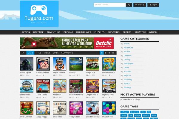 Gameking theme site design template sample