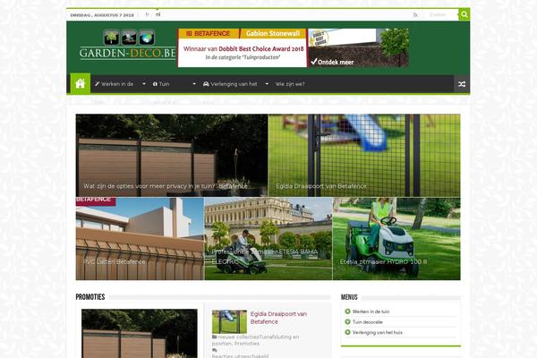 Sahifa Child theme site design template sample