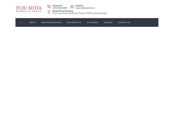 Batiment theme site design template sample
