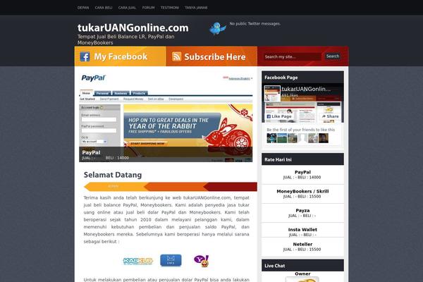Vulcan theme site design template sample