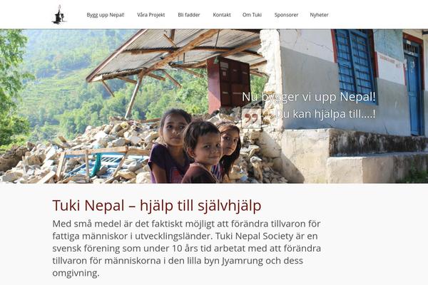 tukinepal.org site used Wptemplate