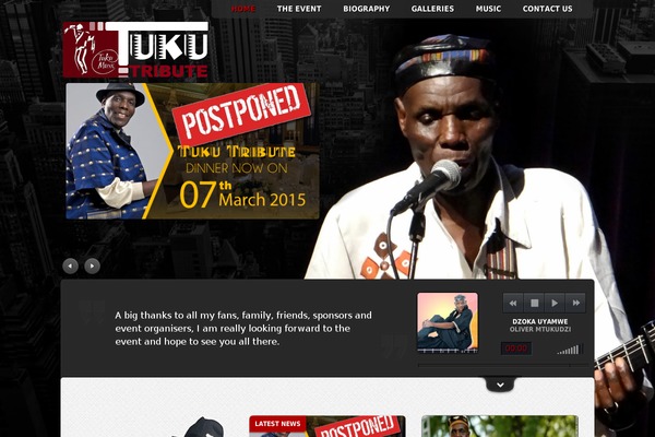 Music theme site design template sample