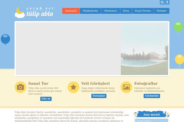 Happy Kids theme site design template sample