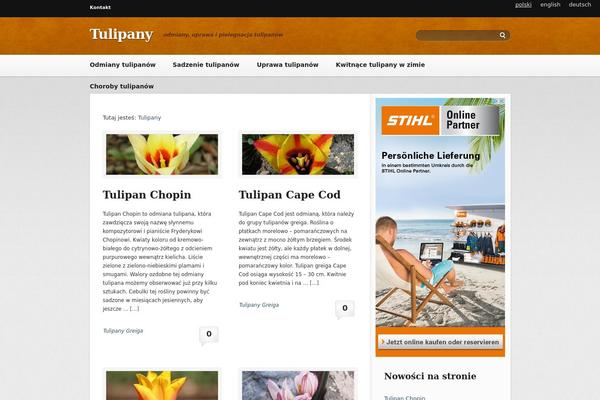Collective theme site design template sample