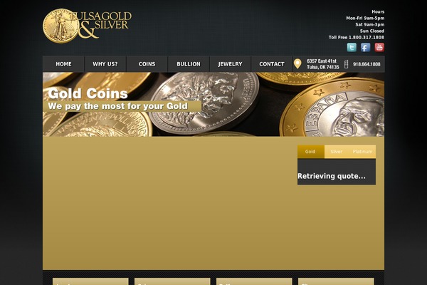 tulsacoins.com site used Goldsilver