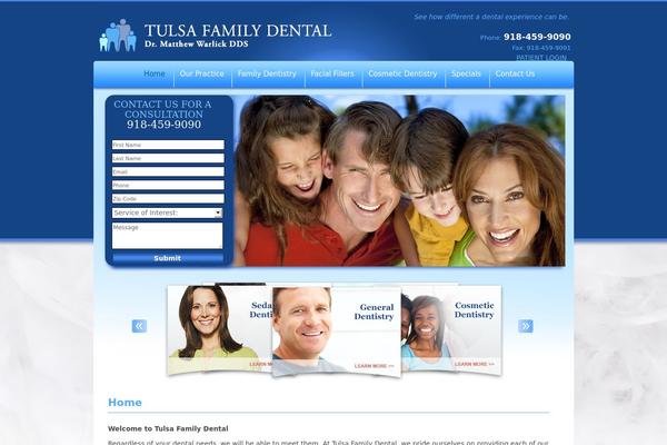 WordPress theme site design template sample