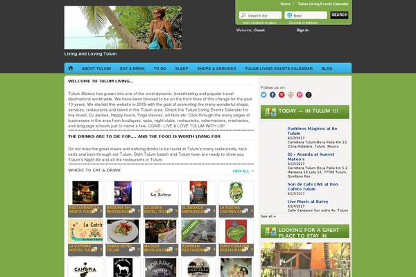 tulumliving.com site used Theme45883