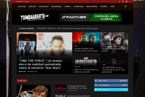 Site using Td-standard-pack plugin