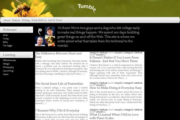 tumbledesign.com site used Nectar