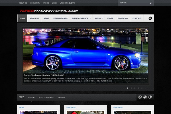 Continuum theme site design template sample