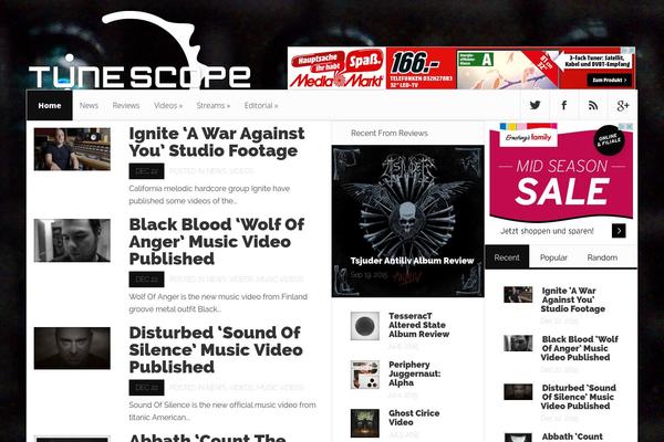 Nexus theme site design template sample