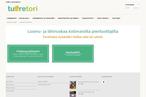 The Retailer Child theme site design template sample