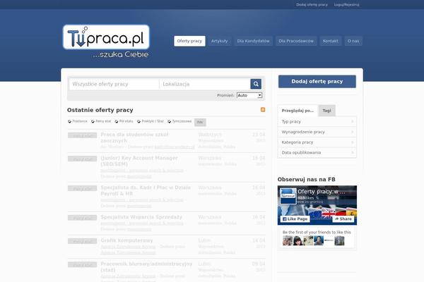 Jobroller theme site design template sample