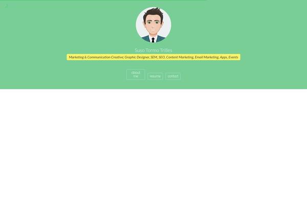 cvCard theme site design template sample