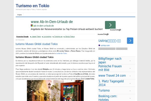 Turismo theme site design template sample