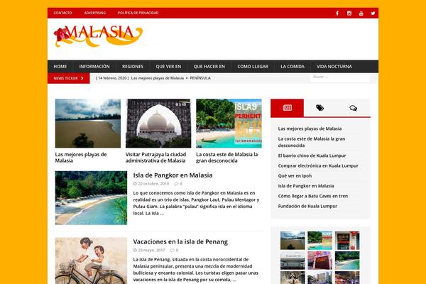 MH Magazine theme site design template sample