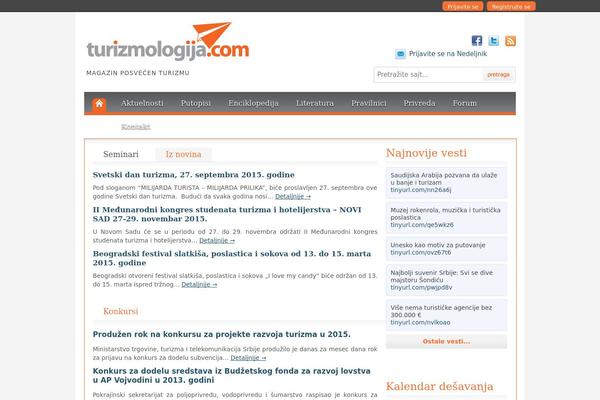 turizmologija.com site used Th3