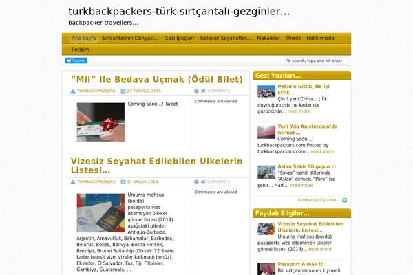 Travel Blogger theme site design template sample
