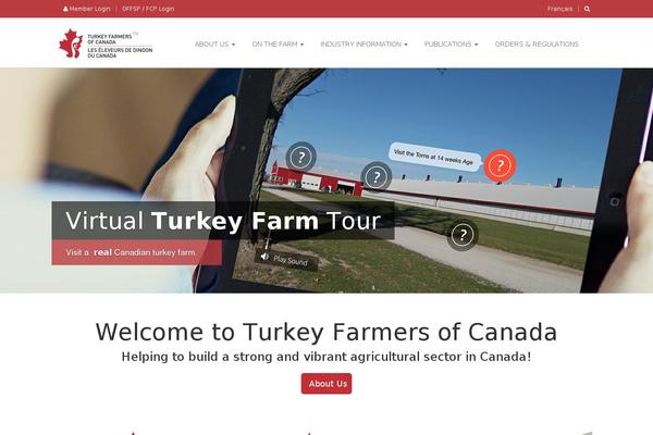 turkeyfarmersofcanada.ca site used Tfccorp