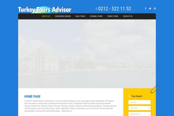 Tour Operator theme site design template sample
