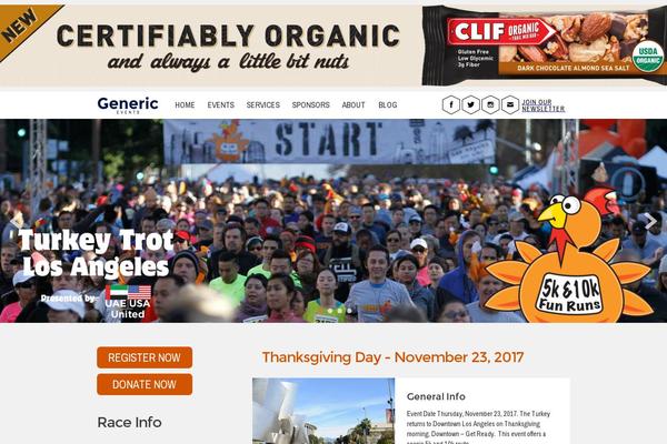 turkeytrot.la site used Genericevents