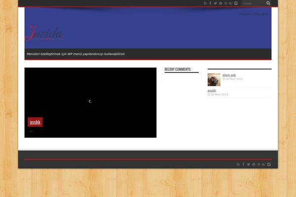 Jarida theme site design template sample