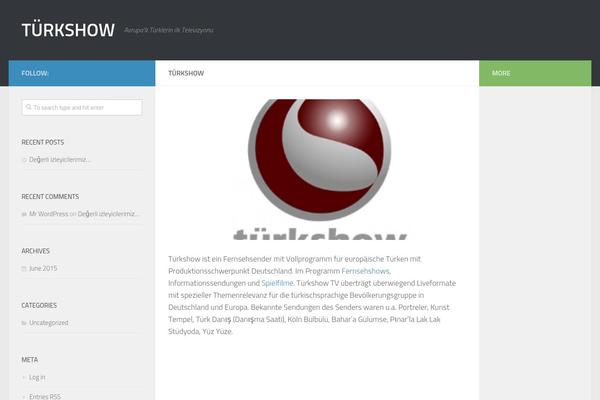 Hueman theme site design template sample