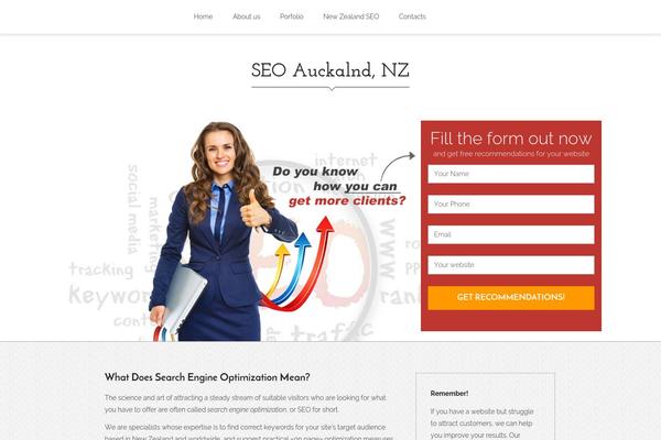 Zeyn theme site design template sample