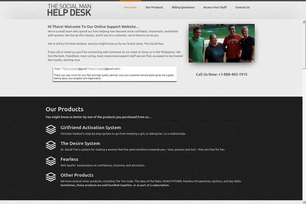 Spark theme site design template sample