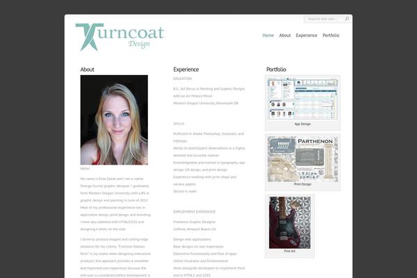 Chameleon theme site design template sample