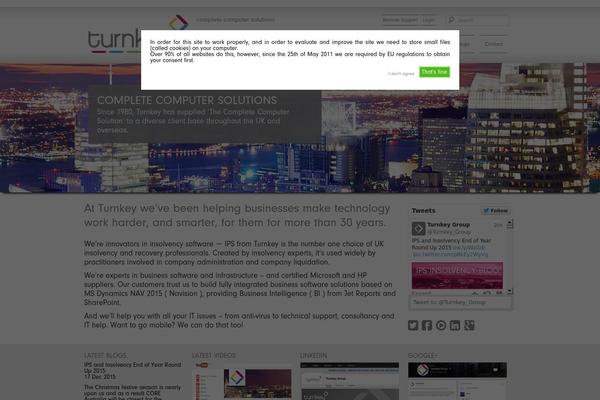 Site using Cookie-warning plugin