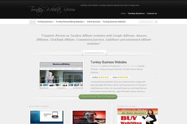 InReview theme site design template sample