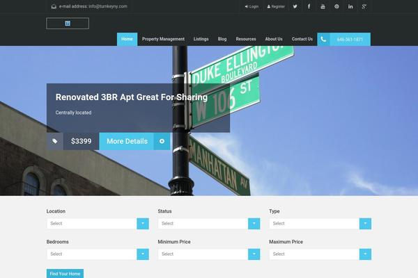 Homeland theme site design template sample