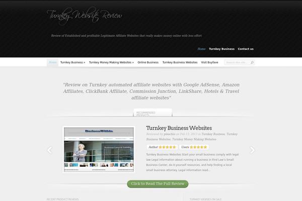 InReview theme site design template sample