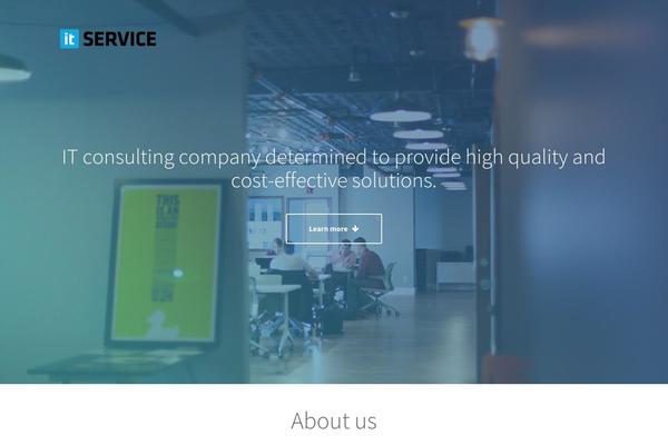 Leanbiz theme site design template sample